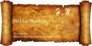 Holly Martin névjegykártya